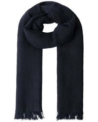 Hackett - Herringbone-Pattern Fringed-Edge Scarf - Lyst