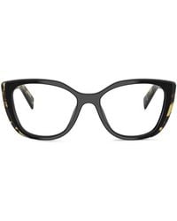 Prada - Geometric-Frame Glasses - Lyst