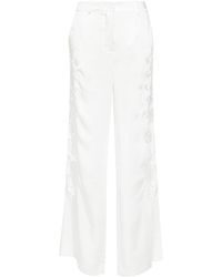 P.A.R.O.S.H. - Dragon-embroidered Straight Trousers - Lyst