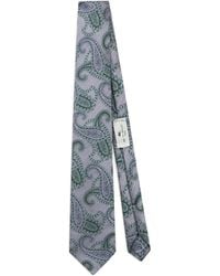 Etro - Paisley Silk Jacquard Tie - Lyst
