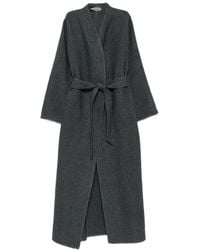 Cortana - Noon Belted Shawl-Collar Oversized Coat - Lyst