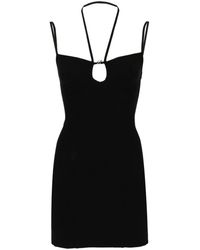 Blumarine - Cut-out Jersey Mini Dress - Lyst