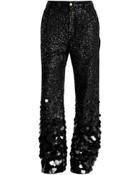 DARKPARK - Sequin-Embellished Paillette-Hem Trousers - Lyst