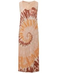 Kujten - Tie-Dye Sleeveless Midi Dress - Lyst