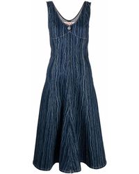 Marni - Sleeveless Denim Dress - Lyst