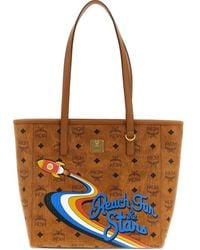MCM - Kleiner Toni Visetos Canvas-Tote Bag mit Monogramm - Lyst