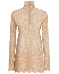 Dolce & Gabbana - Chantilly Lace Blouse - Lyst