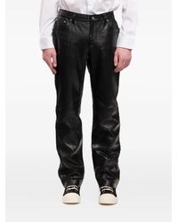 Helmut Lang - Worker Hose aus Leder - Lyst
