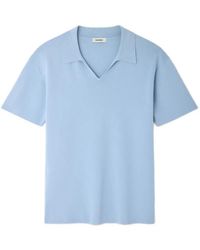 Sandro - Stretch Knit Polo Shirt - Lyst