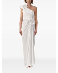 Ana Radu - Rose-Embellished One-Shoulder Dress - Lyst