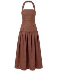 Nicholas - Vivianne Halterneck Midi Dress - Lyst
