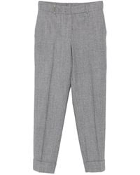 Peserico - Concealed-Closure Trousers - Lyst