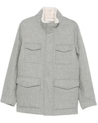 Gran Sasso - Four-Pocket Shearling-Collar Jacket - Lyst