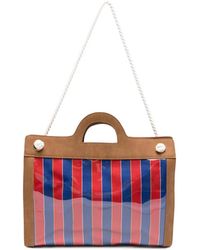 La Milanesa - Large Dalia Striped Tote Bag - Lyst
