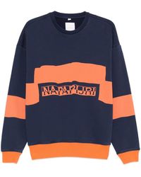 Napapijri - Sudadera A Rayas Y Logo - Lyst