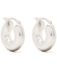 Jil Sander - Sterling- Sculptural Hoop Earrings - Lyst