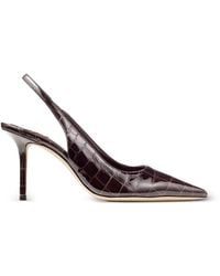 Jimmy Choo - Escarpins Love 85 À Effet Peau De Crocodile - Lyst