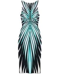 Roberto Cavalli - Striped Midi Dress - Lyst