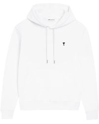 Ami Paris - Sudadera Ami De Coeur De Algodón Con Capucha - Lyst