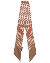 Moorer - Sjaal Met Geometrische Print - Lyst