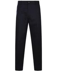 Eleventy - Pantalon Boutonné À Passants De Ceinture - Lyst