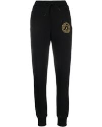 Versace Jeans Couture - Logo-Embroidered Cotton Track Pants - Lyst