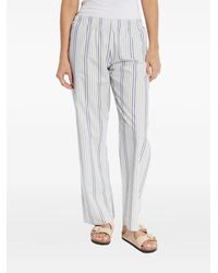 Hanro - Pantalon De Pyjama Rayé À Taille Élastiquée - Lyst