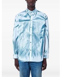 Jean Paul Gaultier - Abstract-Print Cotton Shirt - Lyst
