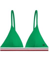 Tommy Hilfiger - Top De Bikini Global Stripe Triangular - Lyst