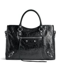 Balenciaga - Medium Le City Textured-leather Tote Bag - Lyst