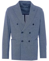 Circolo 1901 - Double-Breasted Mini-Check Blazer - Lyst