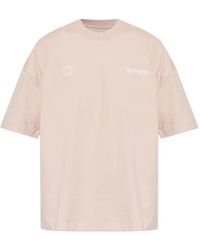 AllSaints - Emblem Logo-Print Drop-Shoulder T-Shirt - Lyst