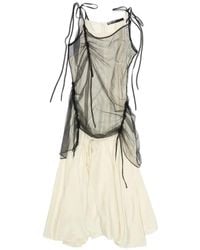 Bimba Y Lola - Gathered Midi Dress - Lyst