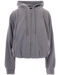 Sportmax - Zip-Up Drawstring Hoodie - Lyst