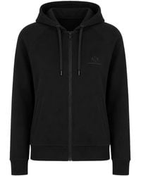 ARMANI EXCHANGE - Rhinestone-Embellished Zip-Up Hoodie - Lyst