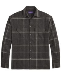 Ralph Lauren - Check-Pattern Flap-Pocket Shirt - Lyst