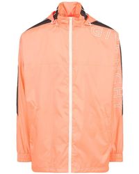 Givenchy - Oversized Logo-Print Zip-Up Hooded Windbreaker Jacket - Lyst