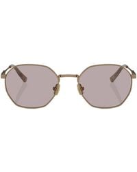 Brunello Cucinelli - Bc2003St Hexagonal-Frame Sunglasses - Lyst