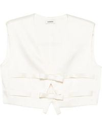 Sandro - Top Mit Schleifendetail - Lyst