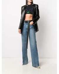 Alexander Wang High-waisted Wide Leg Jeans - Blue