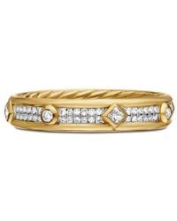 David Yurman - 18Kt Modern Renaissance Diamond Ring (4Mm) - Lyst