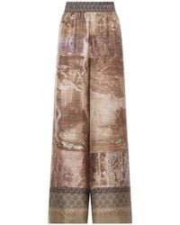 Pierre Louis Mascia - Aloe Tapestry-Inspired Palazzo Trousers - Lyst