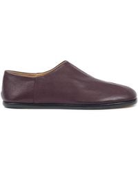 Maison Margiela - Tabi Leather Babouche Shoes - Lyst