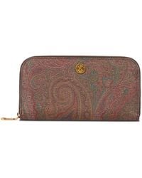 Etro - Arnica Paisley-Print Zip-Around Wallet - Lyst