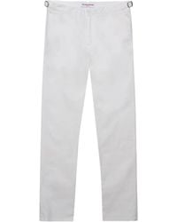 Orlebar Brown - Pantalones Rectos De Talle Medio - Lyst