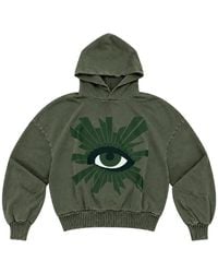 House of Errors - Eye-Print Drop-Shoulder Hoodie - Lyst