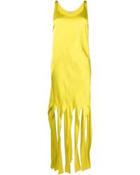 Stella McCartney - Fringe-Hem Sleeveless Dress - Lyst