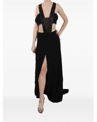 John Richmond - Crystal-Embellished Cut-Out Maxi Dress - Lyst