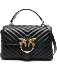 Pinko - Love Lady Puff Mini Quilted Top-Handle Bag - Lyst