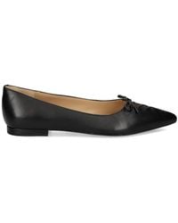 Ralph Lauren - Lace-Up Pointed-Toe Ballet Flats - Lyst